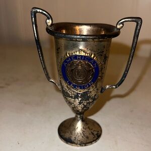 1935 American Legion Cherry Kid trophy silver plate
